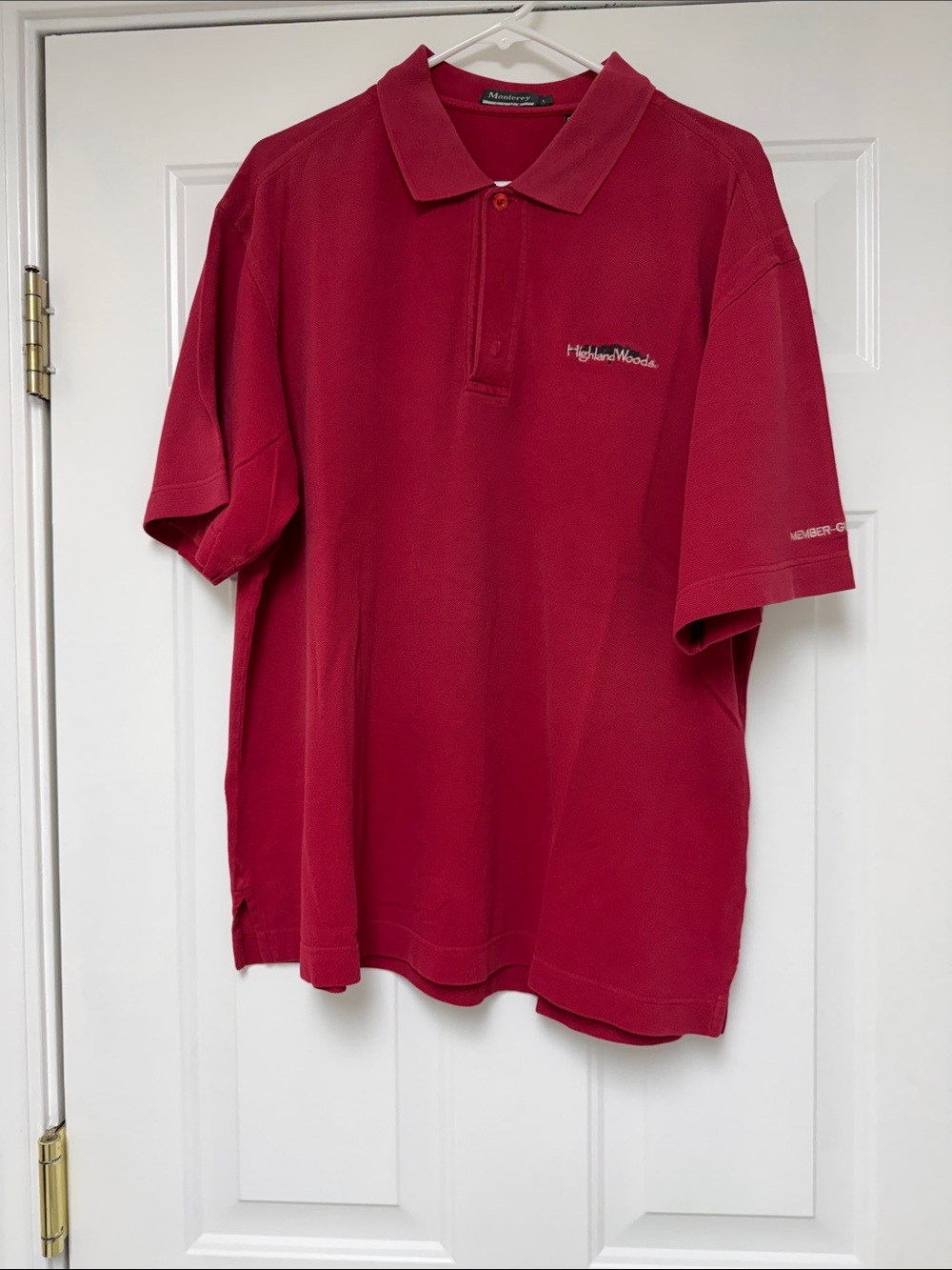 Highland Woods Classic Men’s Crimson Polo